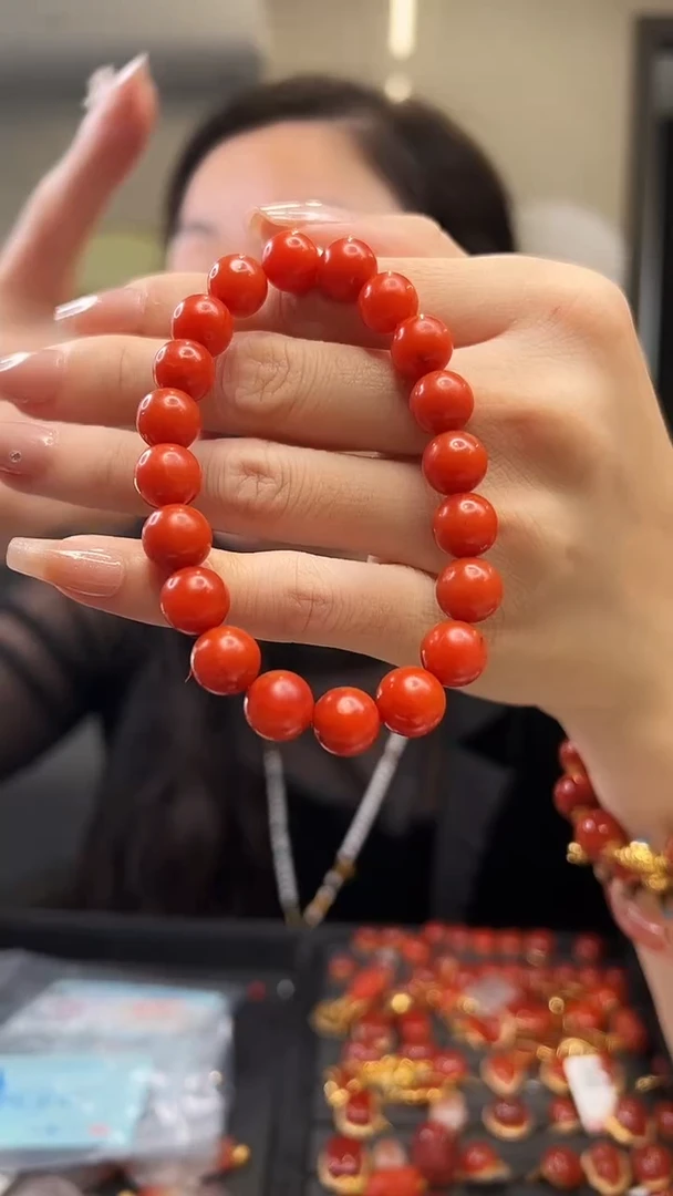 未镶嵌手串南红玛瑙小****?/保山/9mm