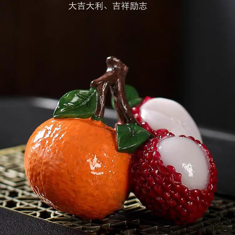 大吉大利变色茶宠一个大红袍不含茶叶