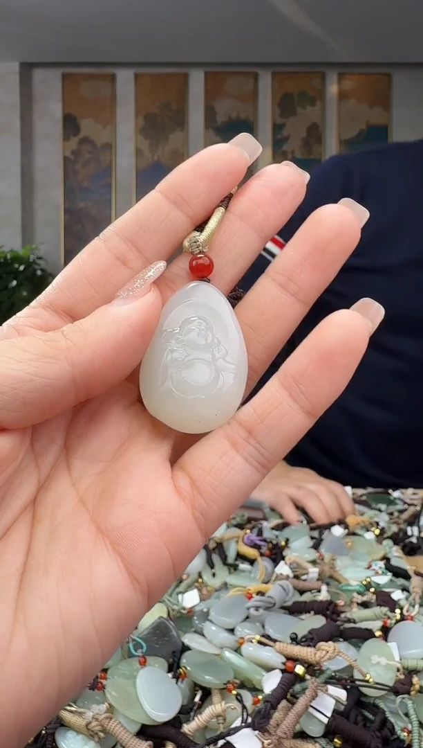 颈饰未镶嵌和田玉拍一发一多样性发货