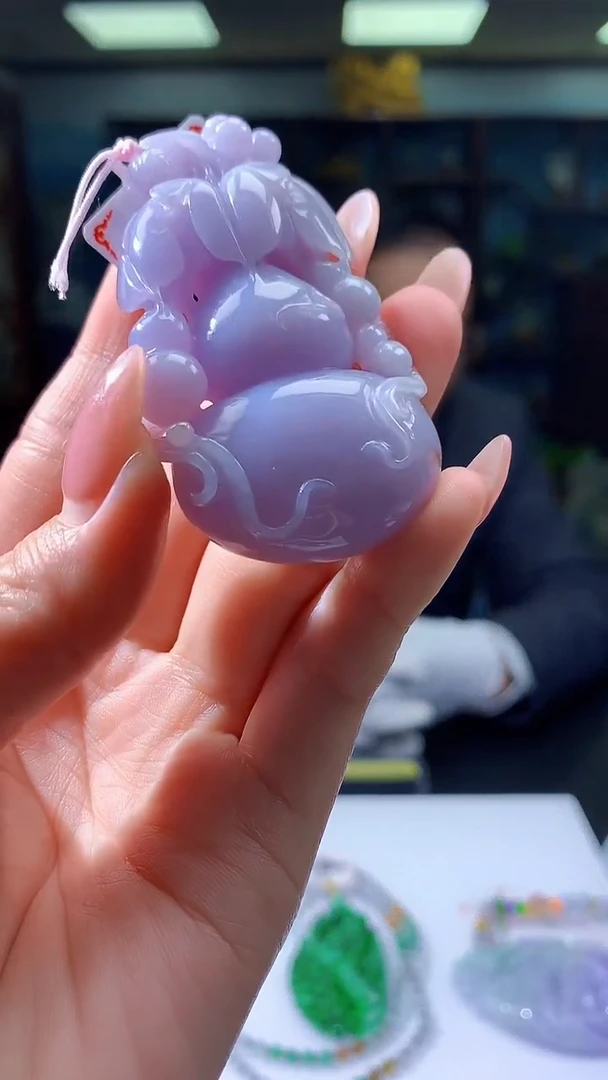 【闪购商品】定制翡翠未镶嵌8048jj-毛货挂件3