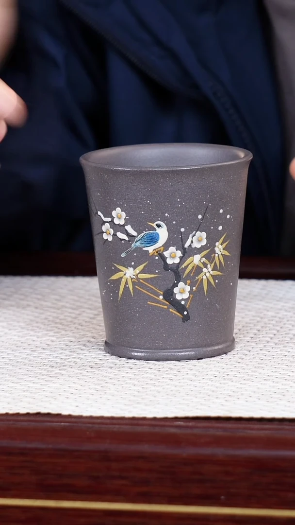 茶杯紫砂宜兴原矿紫砂 全手工制作