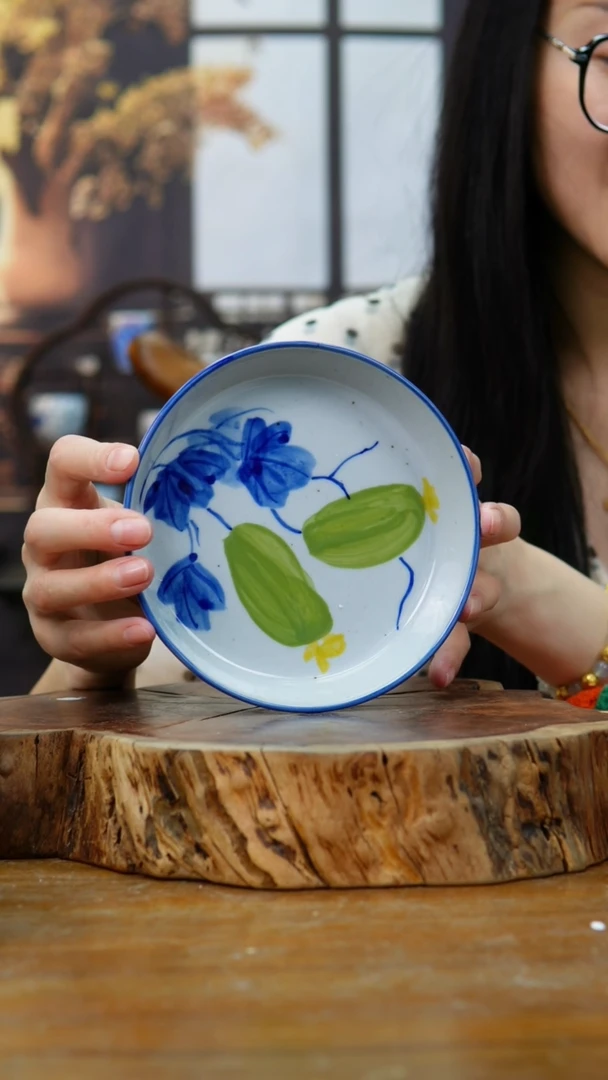 盘534老陶泥盘子一只