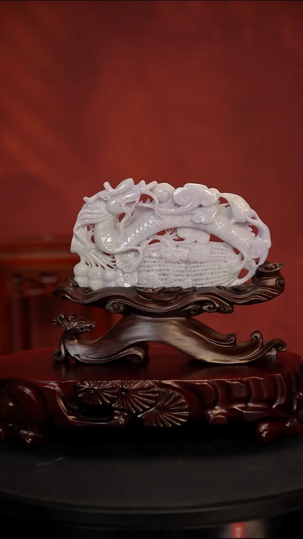 未镶嵌摆件翡翠龙福生华