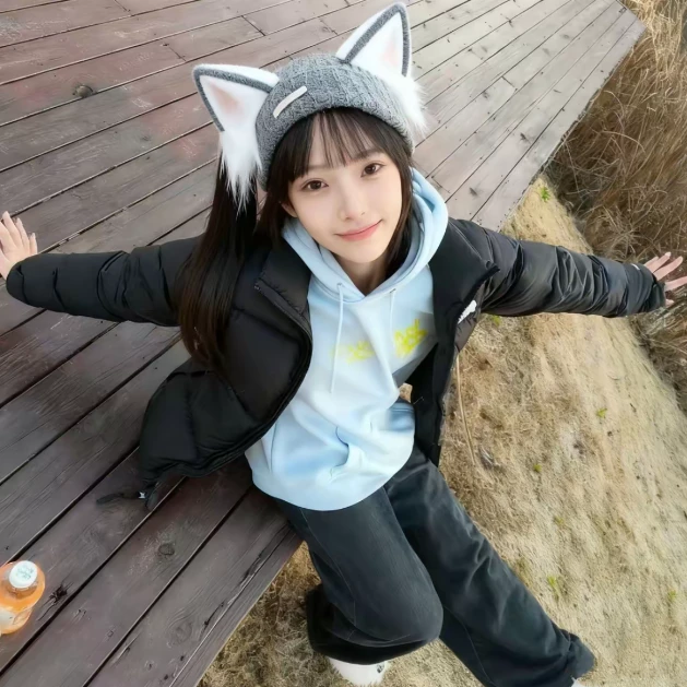 冬季防风防水刺绣羽绒衣男女同款美版面包2