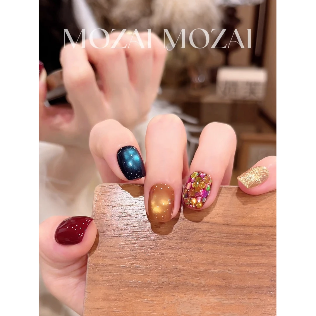 茉哉I【美杜莎】纯手工定制美甲拆卸穿戴甲A5338