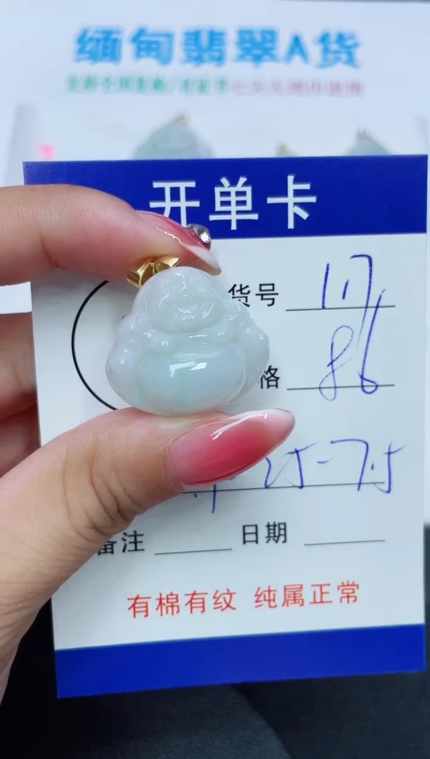 翡翠未镶嵌吊坠(赠链)117