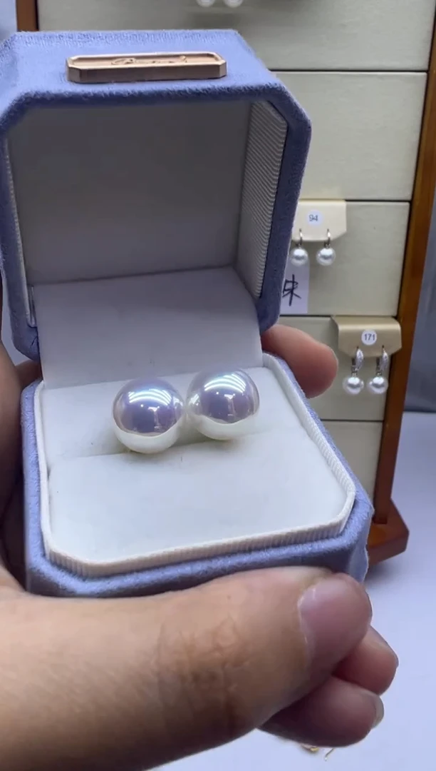 未镶嵌耳饰淡水珍珠0390