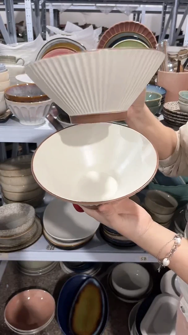 【闪购商品】瓷片外贸尾货满20包邮X2 咖边八英寸重瑕