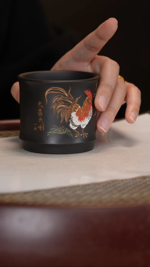 【闪购商品】紫砂茶壶石黄大吉大利杯