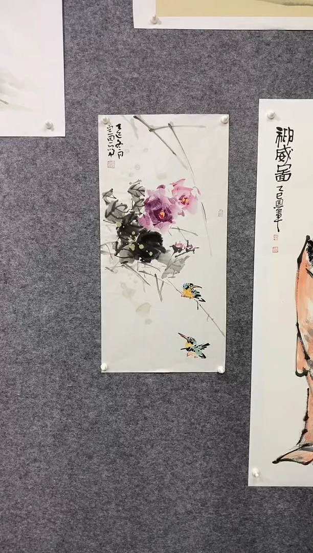 国画尚定固国画作品