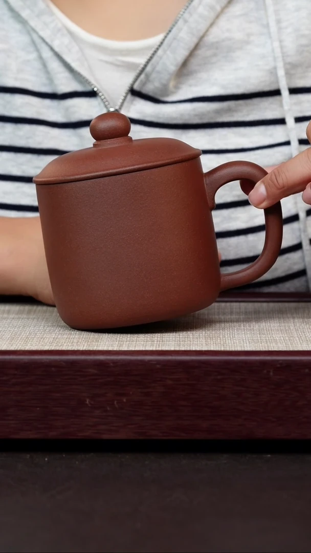 茶杯紫砂底槽清鱼乐杯