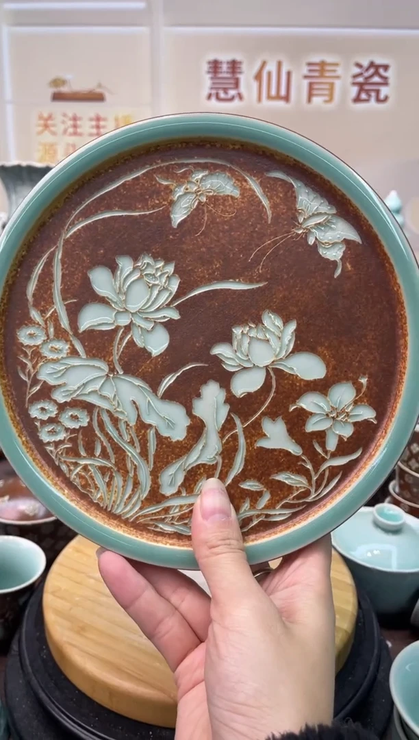 瓷纯手工  慧仙青瓷 龙泉青瓷大促 不分正暇