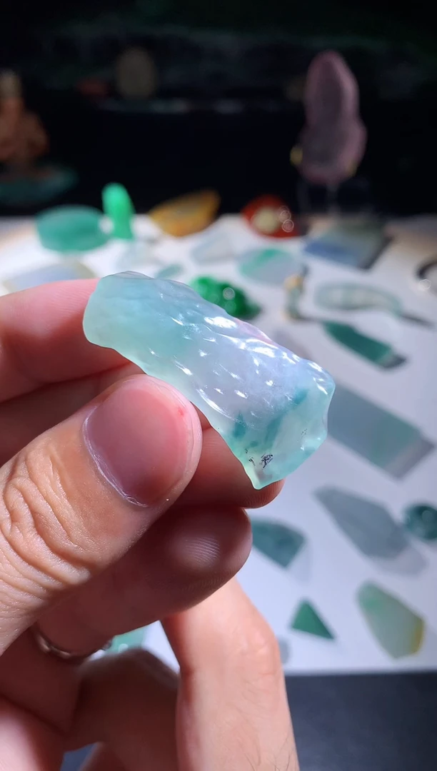 未镶嵌定制翡翠  手牌