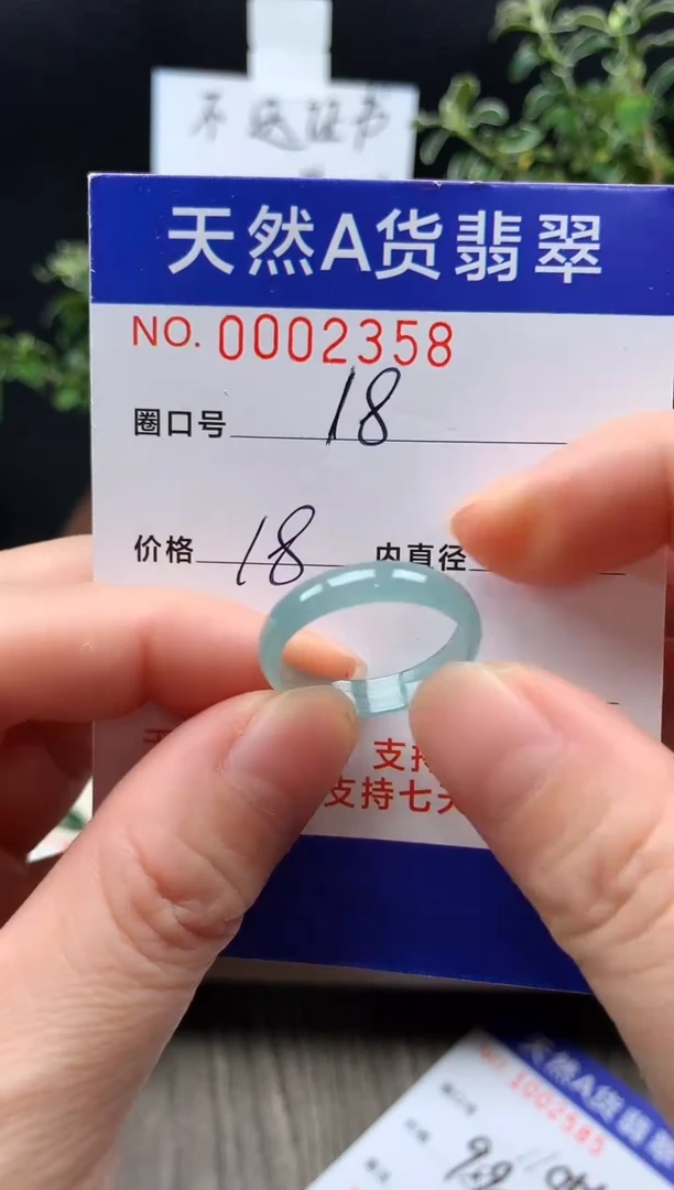 未镶嵌戒指翡翠18#