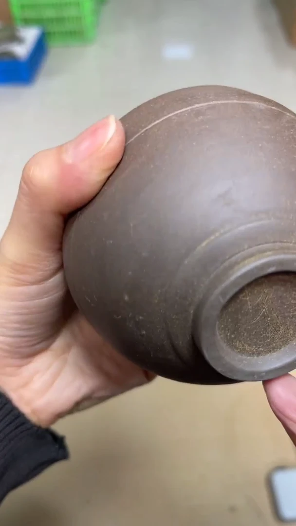 陶瓷纯手工素烧玉兰杯（一个）纹饰随机发