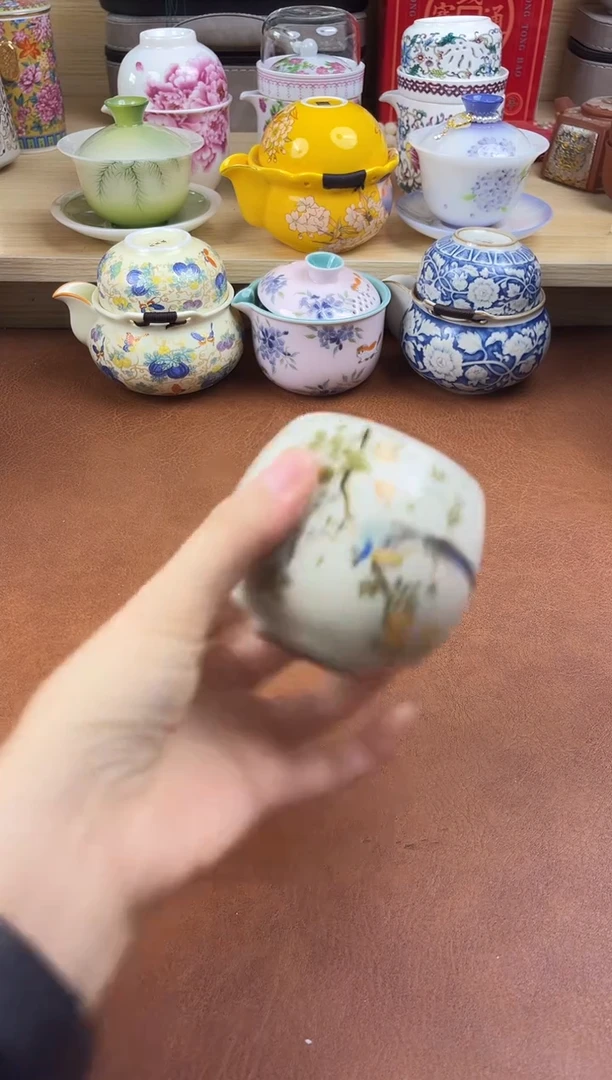 陶陶瓷茶具摆件旅行套组