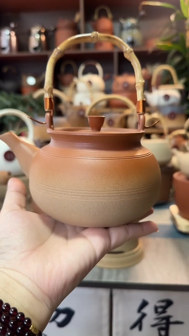 陶原矿窑变650毫升提梁壶