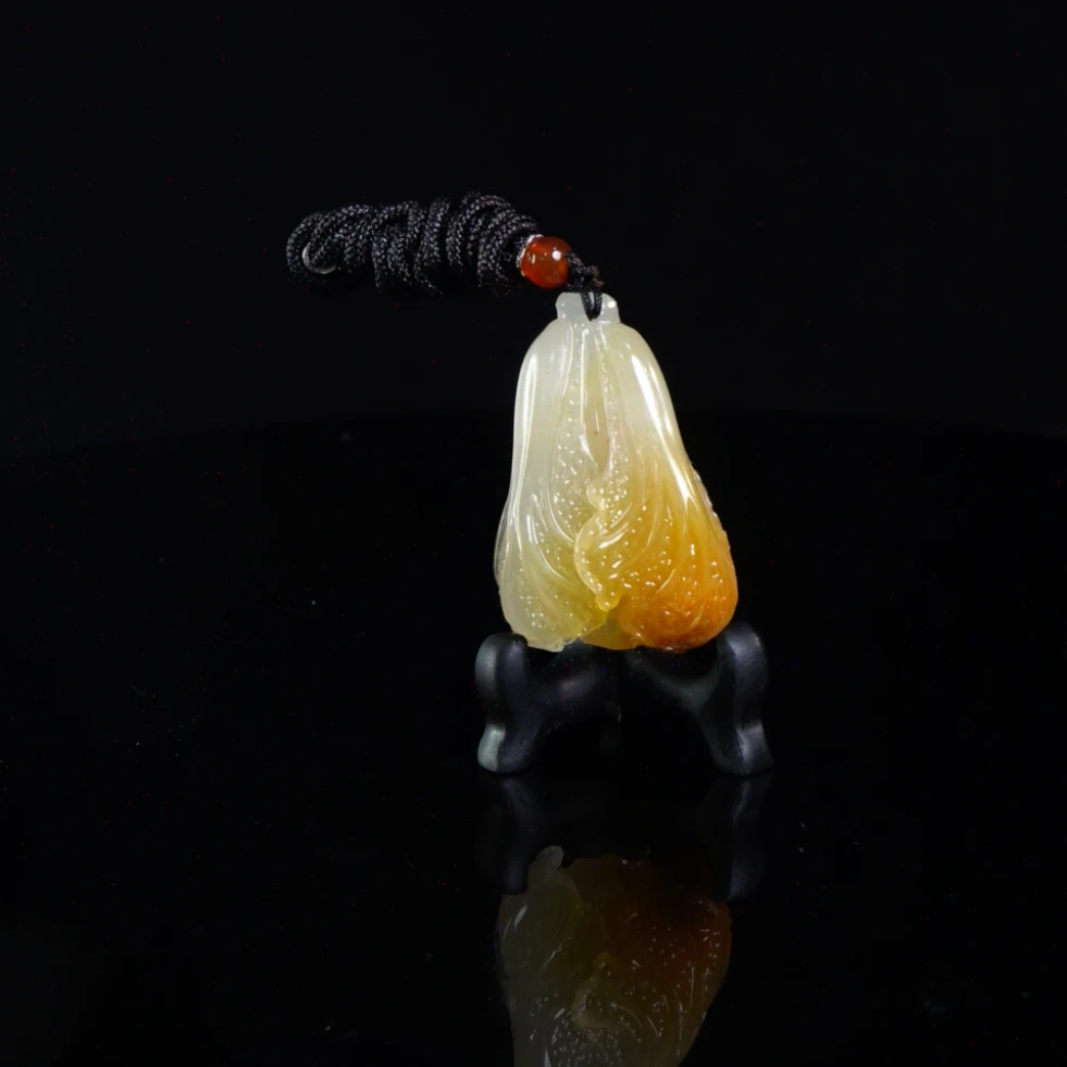 Lot.20.寿山石结晶鸡母窝百财挂件27克4.5x2.9x1.9cm