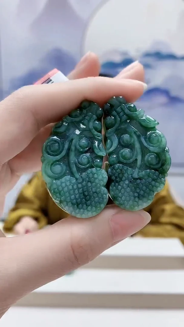未镶嵌定制翡翠4852ry-毛货挂件19