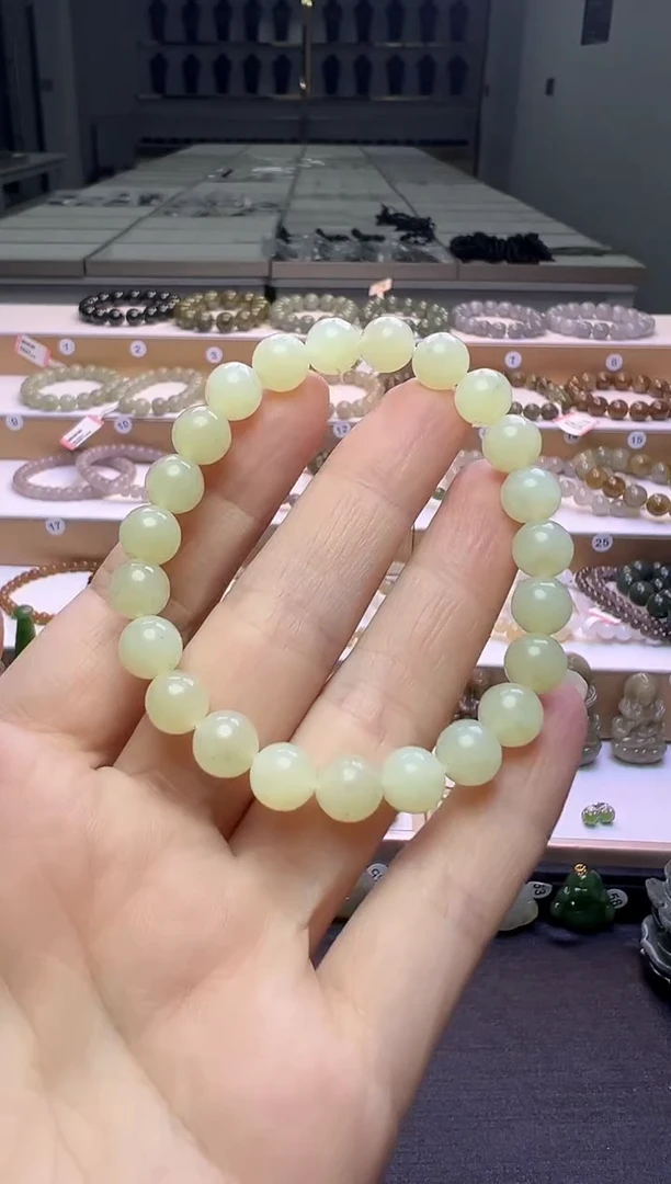 颈饰未镶嵌和田玉96号链接卡8mm