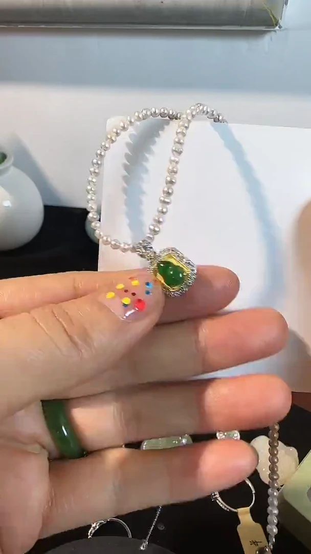 【闪购商品】淡水珍珠颈饰银S925镶嵌03