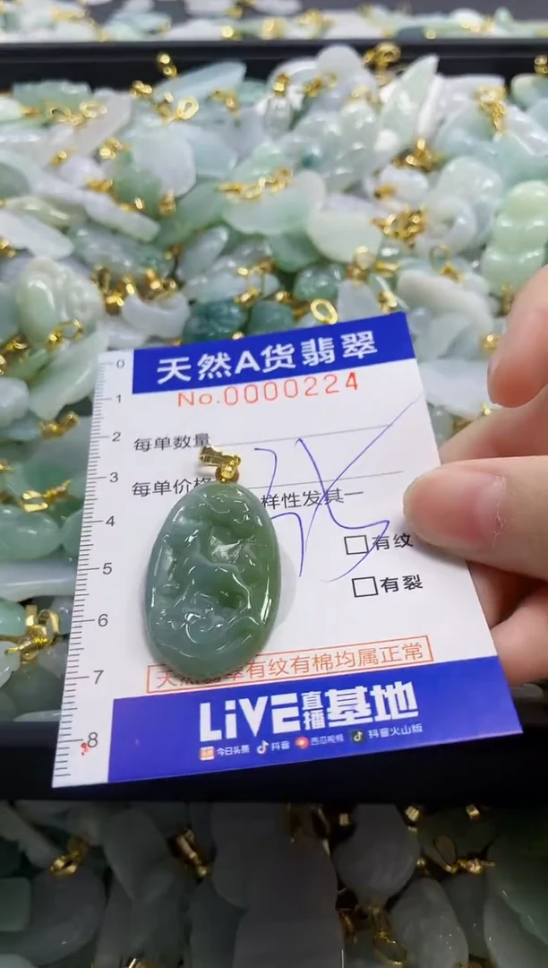 颈饰未镶嵌翡翠天然A货翡翠