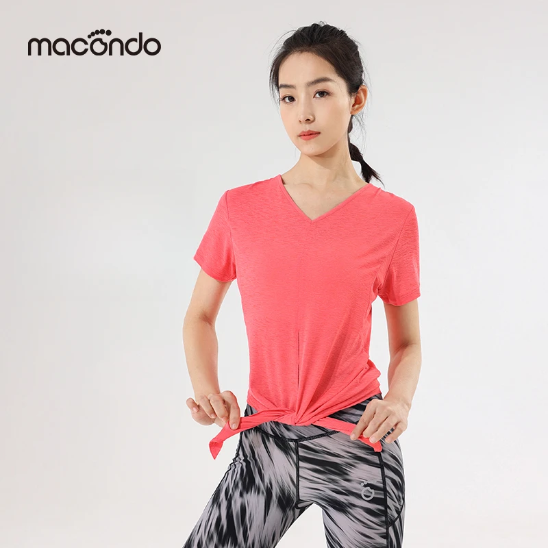 【马孔多】女子短袖T恤 一衣4穿 吸湿速干 垂感高弹跑步短袖