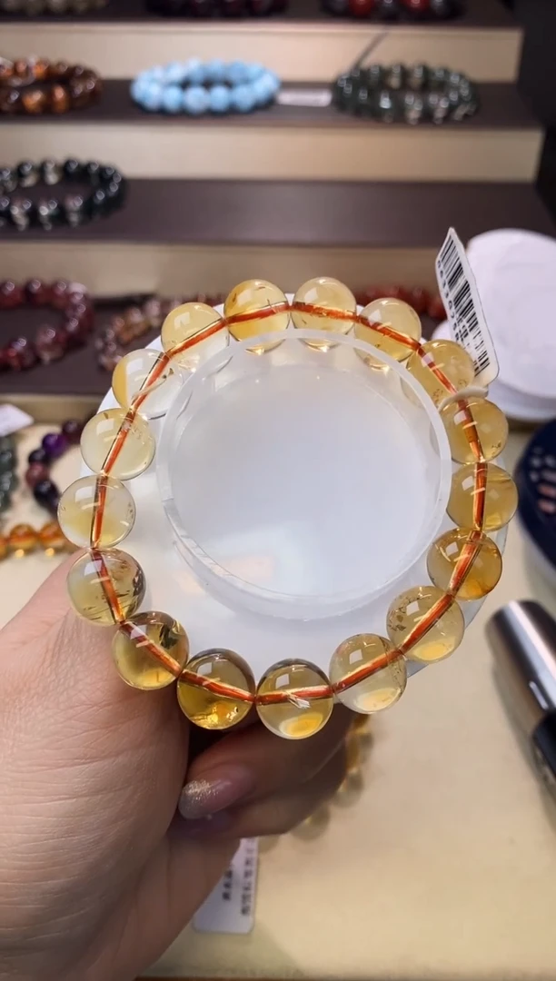 【闪购商品】黄晶手链未镶嵌黄水晶12m+