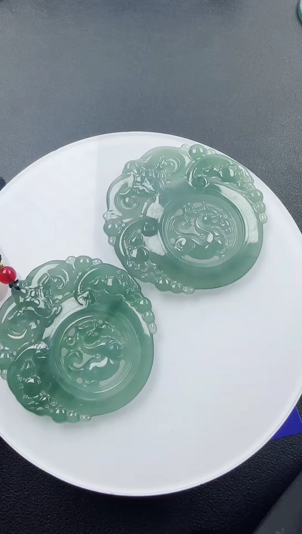 【闪购商品】翡翠颈饰未镶嵌三阳开泰多样性发其一