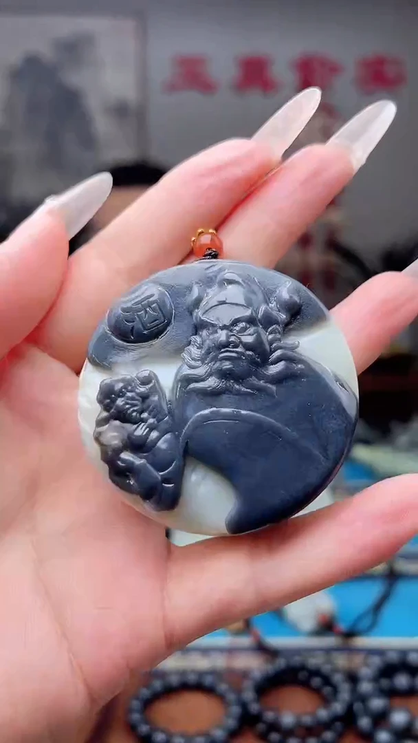 和田玉未镶嵌挂件1