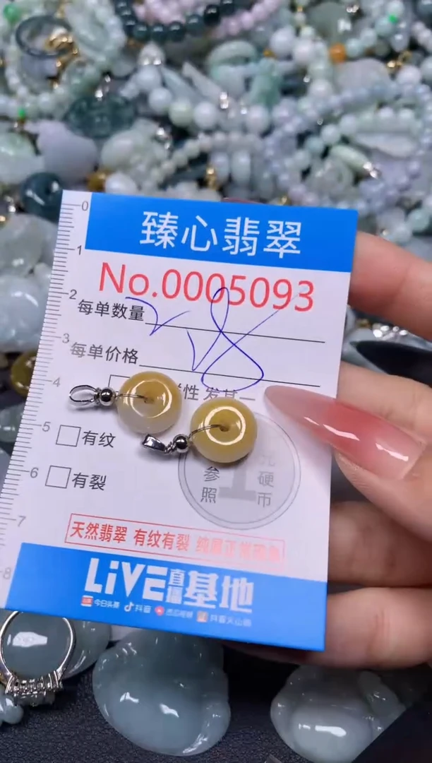 【闪购商品】翡翠颈饰未镶嵌含绳000093