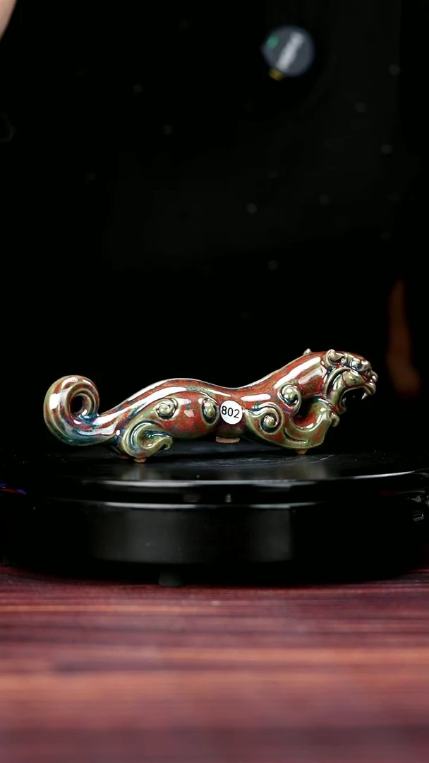 摆件802#于大鹏一级品原矿钧瓷虎符