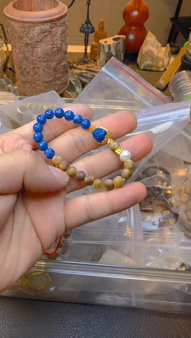 沉香手串6号老奇楠设计款单圈7mm多样性发其一