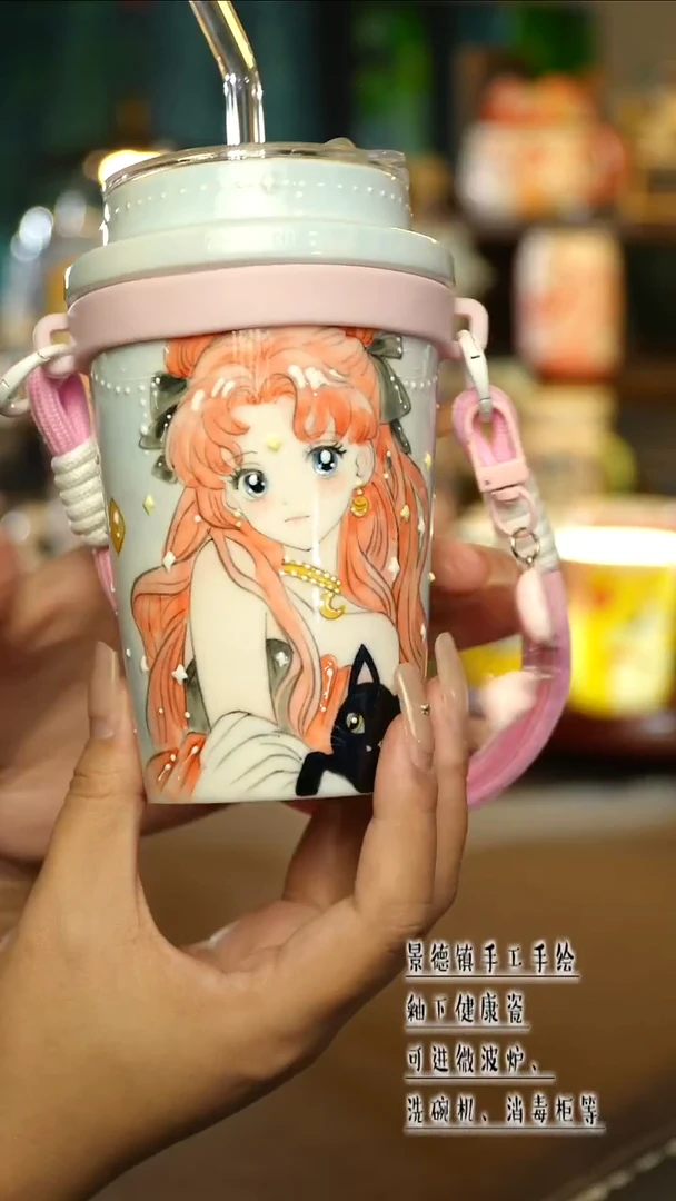 景德镇陶瓷手工手绘&L325