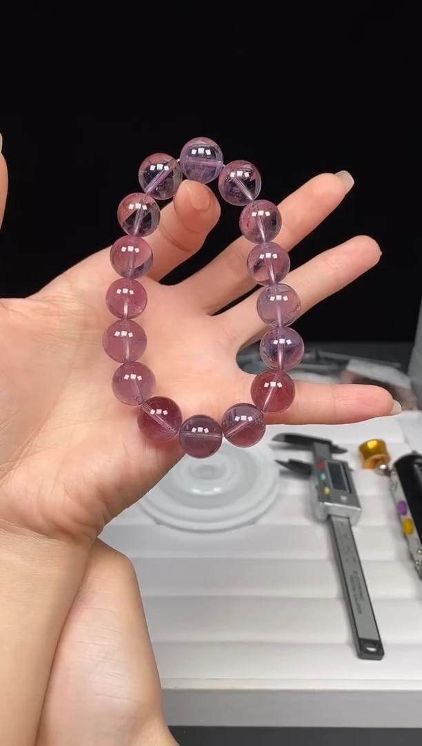 水晶手链未镶嵌多样性发其一；巴西紫水晶219