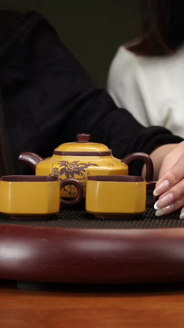 茶壶紫砂33WHJ福临八方 老紫泥250cc