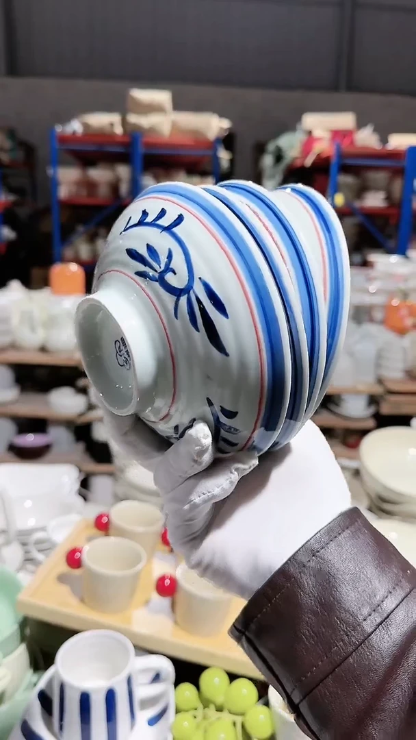 【闪购商品】瓷片4个异形米饭碗微瑕 凑满20元包邮