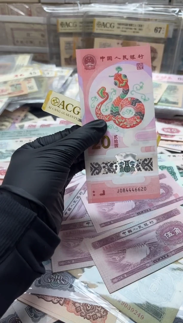 塑料太*2025生肖蛇钞包邮