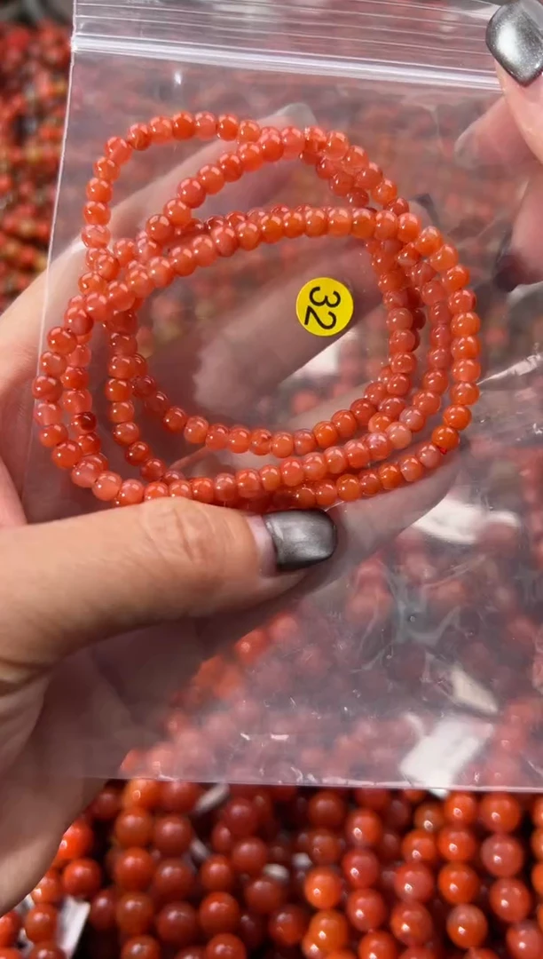未镶嵌手串南红玛瑙4+