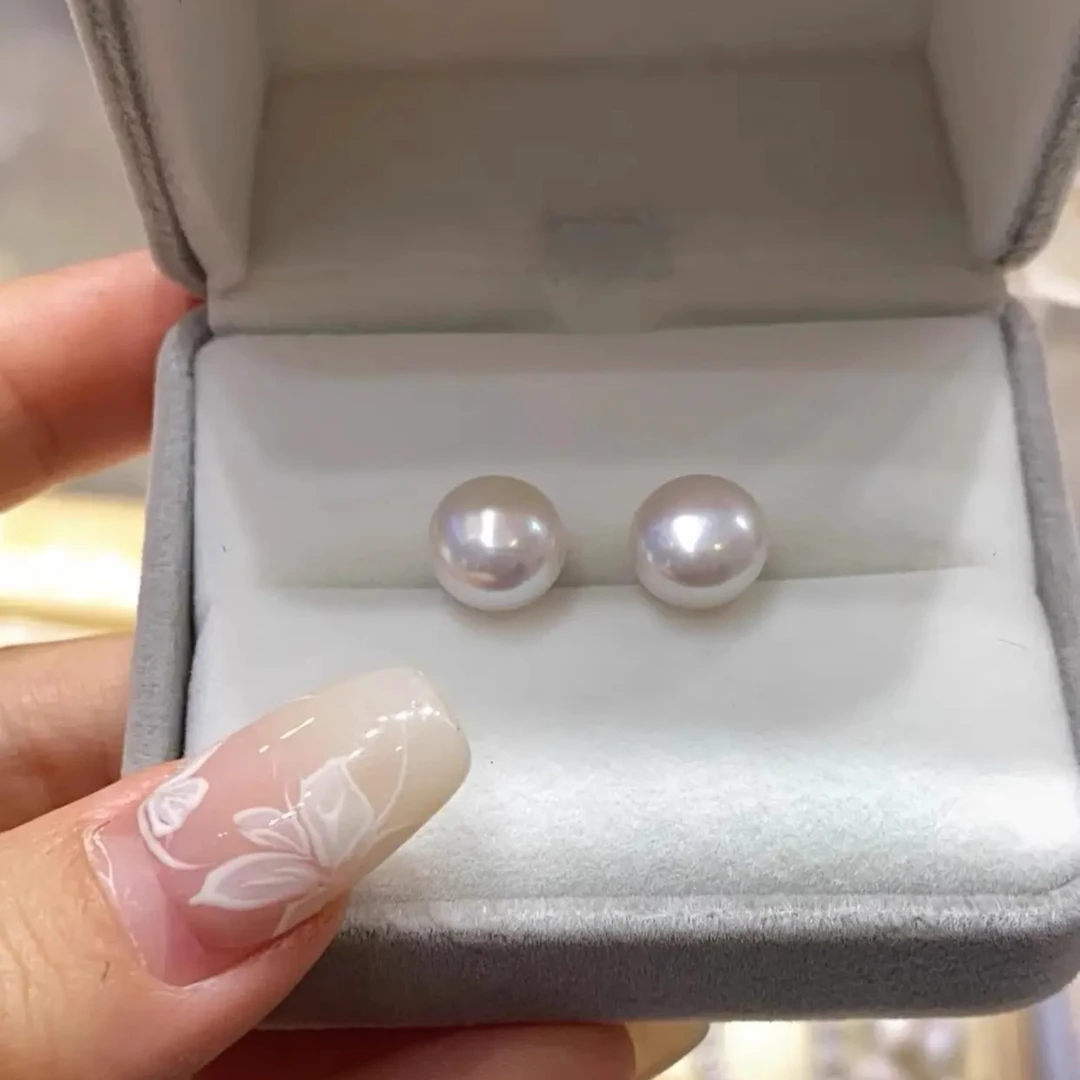 合金耳饰 【OOVVCC】 正圆泡珠耳钉 简约百搭 时尚耳钉