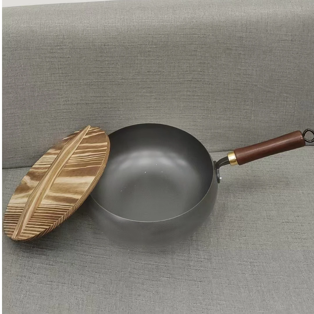 铁锅章丘大铁锅手柄厨房家用大容量