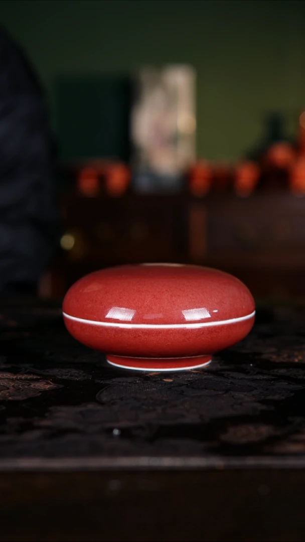 杯子白泥景德镇纯手工陶瓷豇豆红