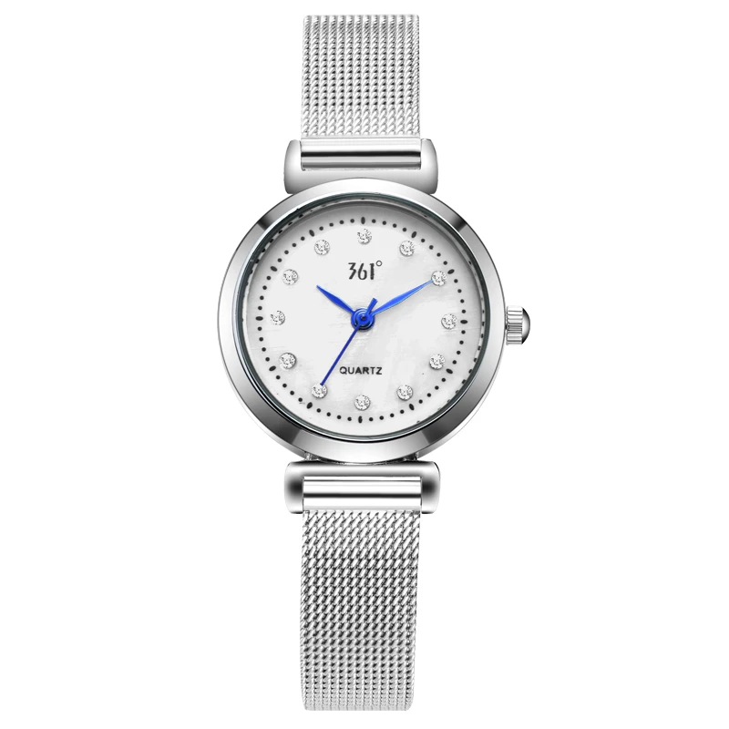 学生适用的韩版简约小巧气质网带数字石英送女友女士手表