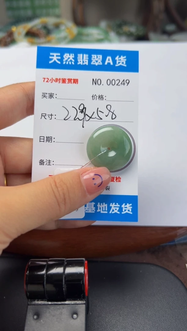 翡翠未镶嵌颈饰平安扣249