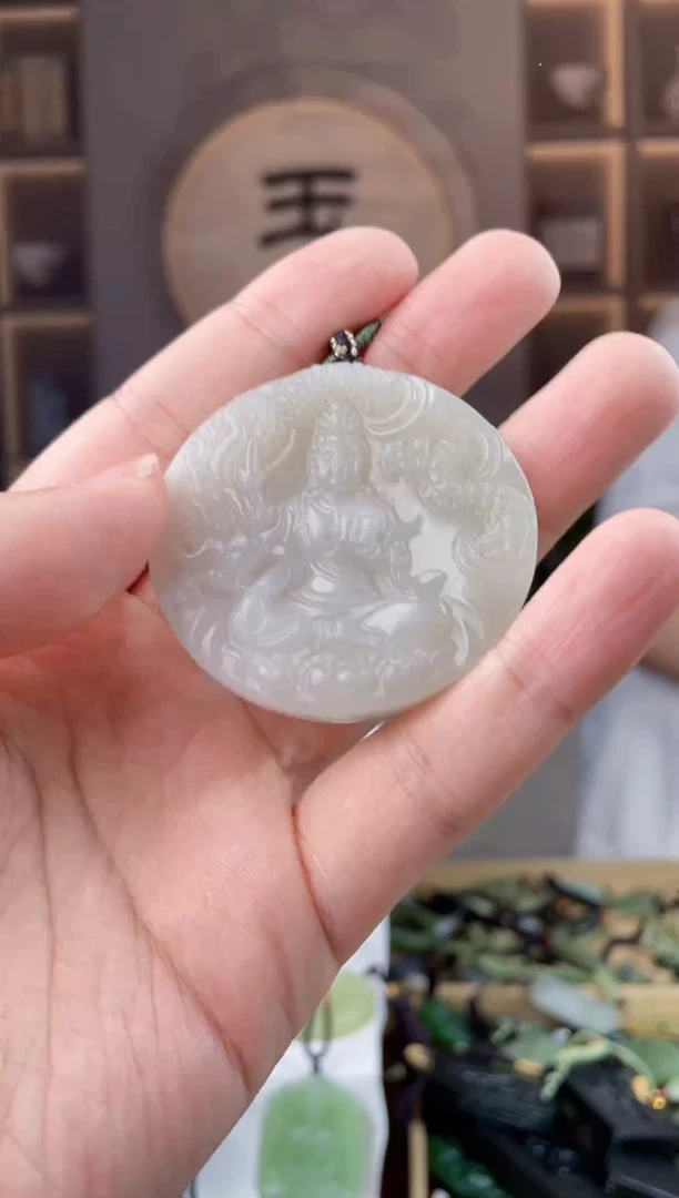 颈饰未镶嵌和田玉拍一发一，多样性发货