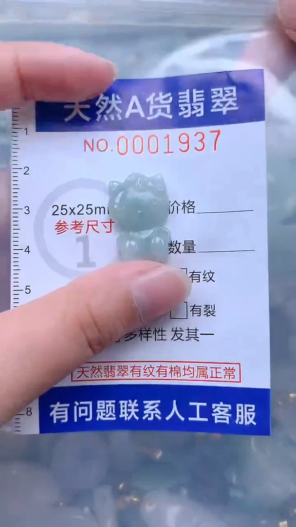 翡翠未镶嵌吊坠(不含链)1