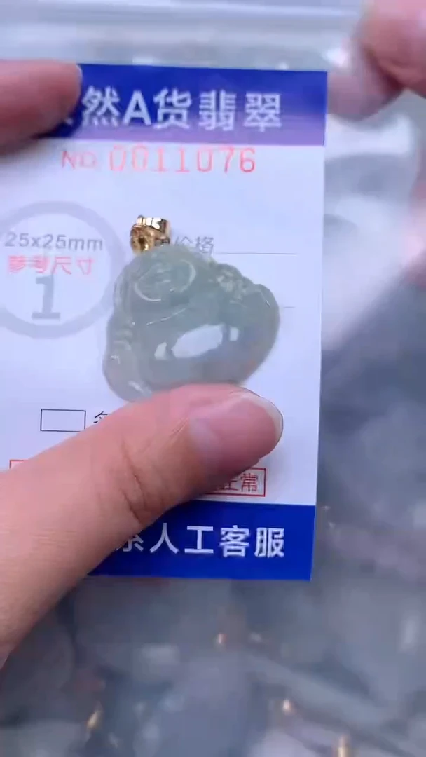 翡翠未镶嵌吊坠(不含链)1