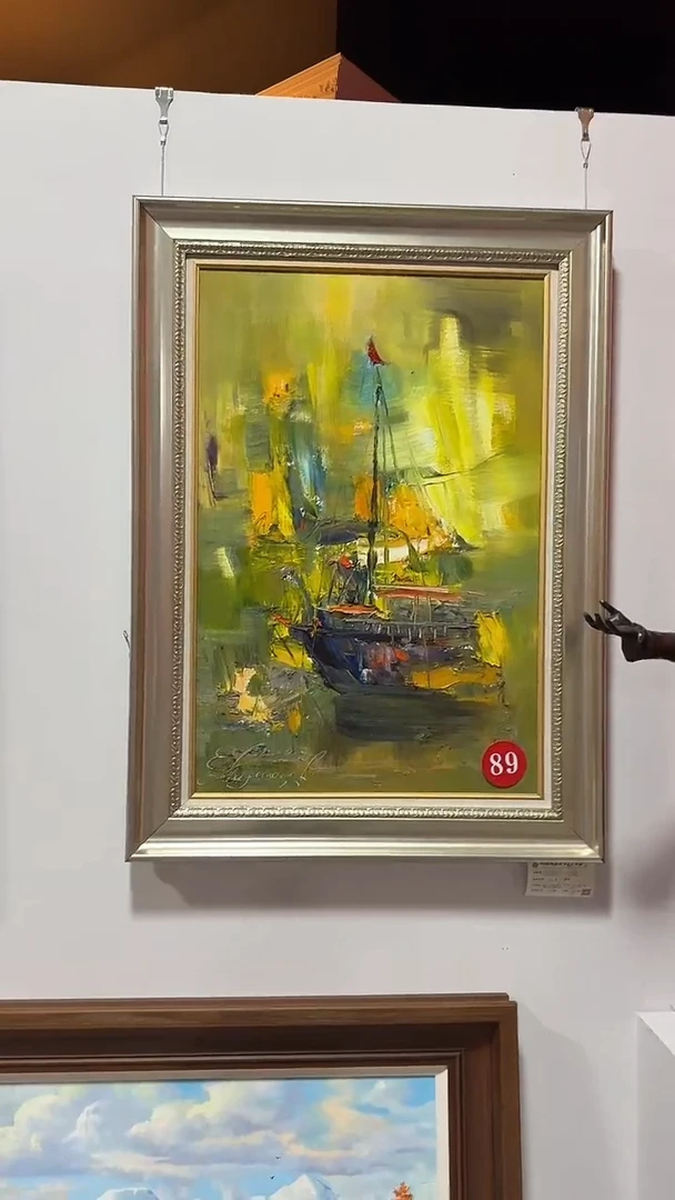 俄罗斯手绘油画作品《60*90 》 一帆风顺