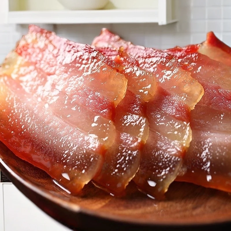 安徽大别山土猪吃粮食猪精品五花肉腊肉手工制作直播间现场称重