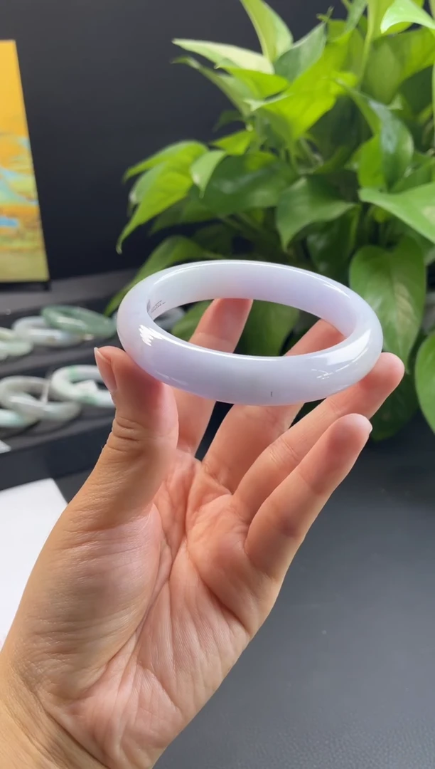 未镶嵌翡翠定制翡翠24#天然缅甸A货翡翠手镯59-61圈口